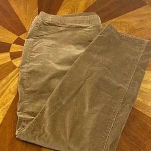 J Jill light brown/caramel colored Corduroy Pants size Large